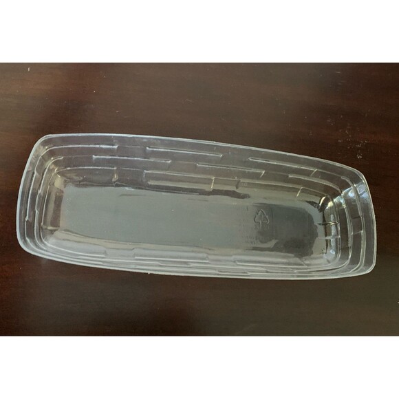 Longaberger Cracker Basket with Clear Plastic Protector Vintage 2003 USA - Picture 10 of 11